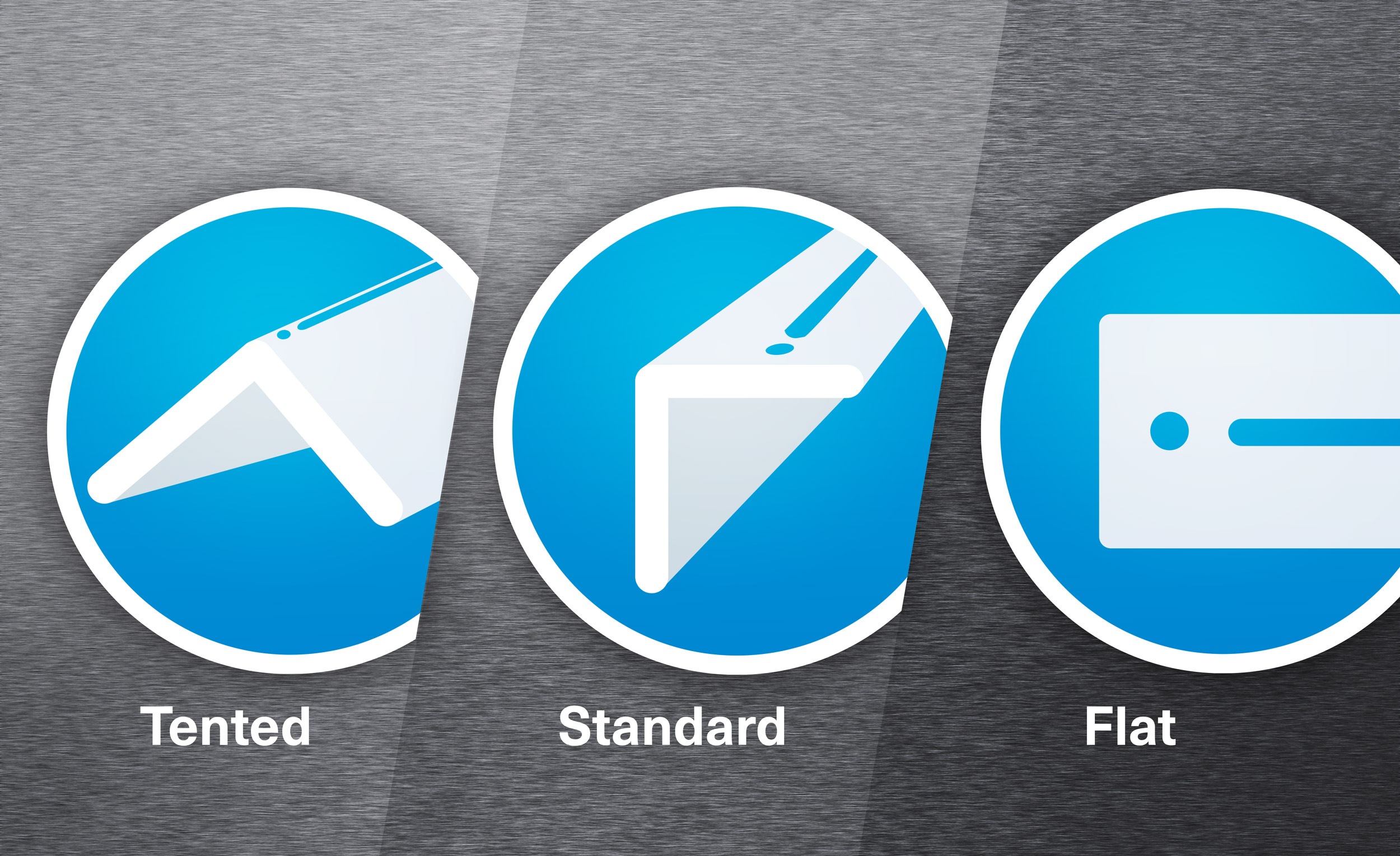 Three Rocket Rack Types - Tented, Standard, Flat