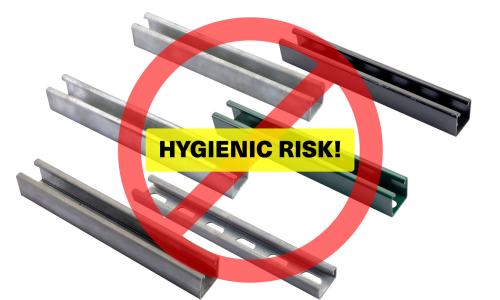 Warning Sign over Traditional Struts as Contamination Risks