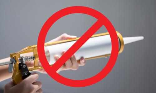 Caulk or Sealant Is NOT required with Rocket Plate or Spacer